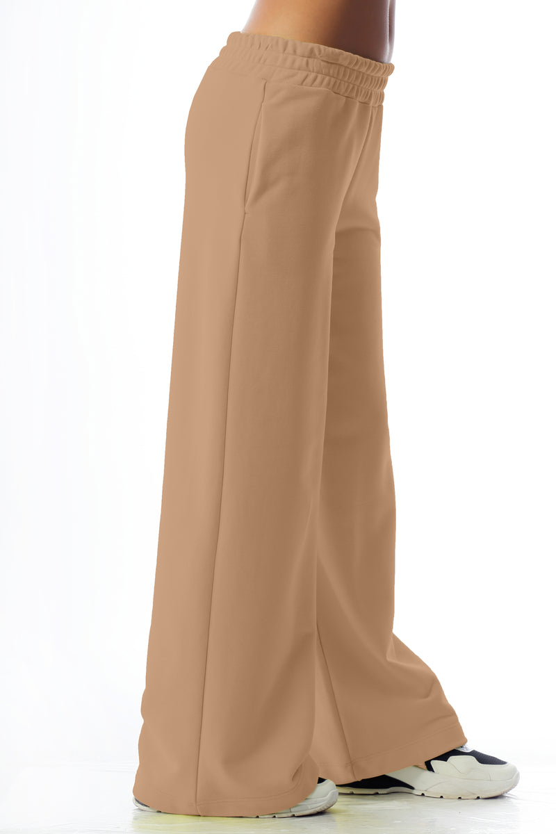 Paola T. Pantalone palazzo in cotone stretch Nuova