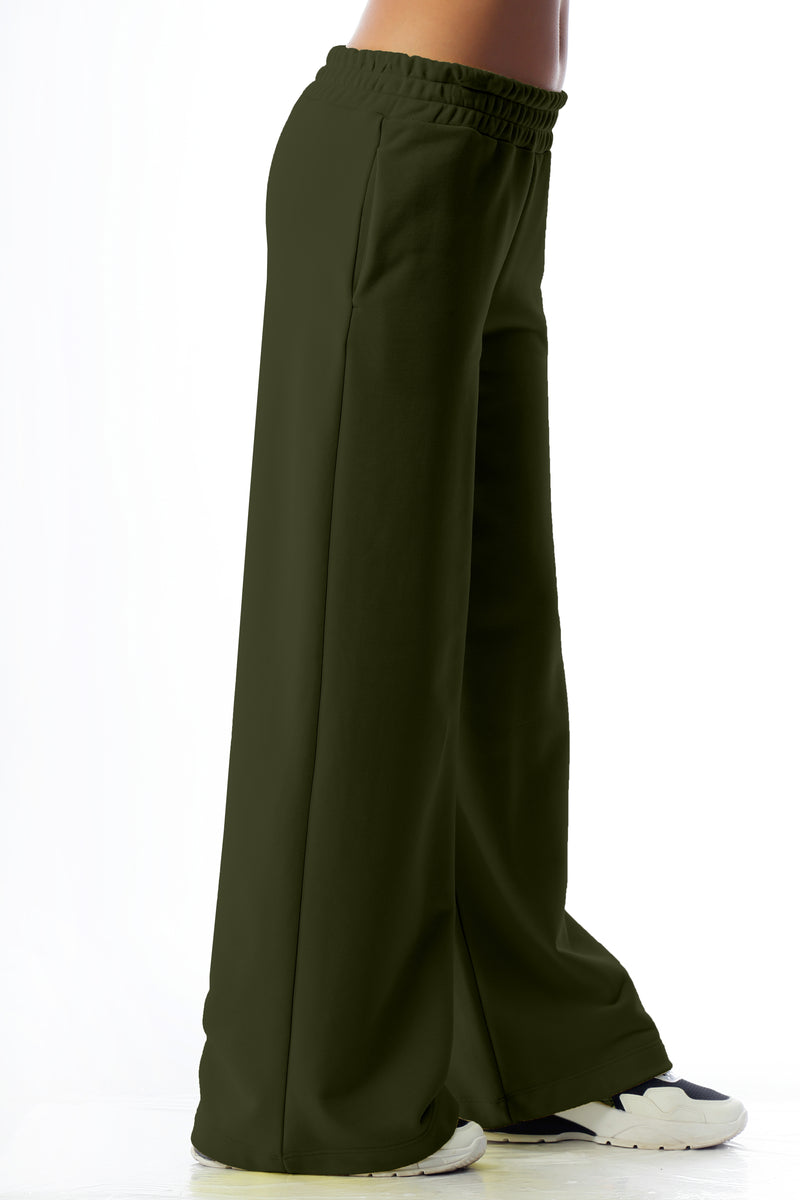 Paola T. Pantalone palazzo in cotone Moda