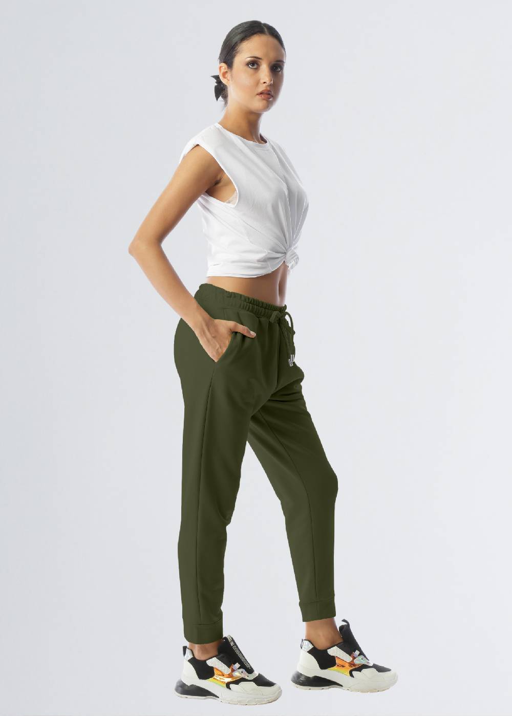 Paola T. Pantalone in cotone stretch Prezzo di fabbrica