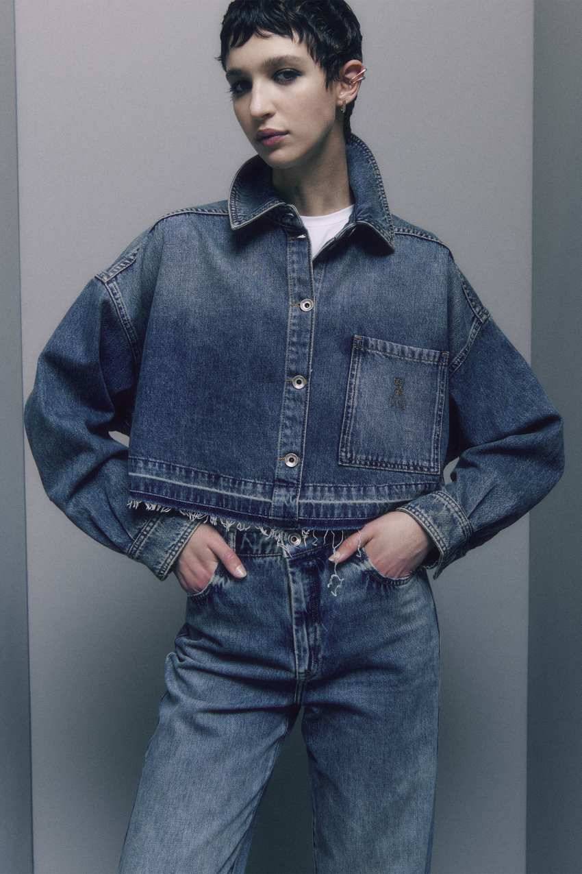 Patrizia Pepe Camicia maniche lunghe in jeans blu