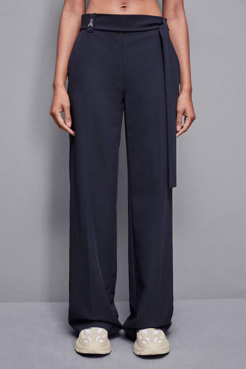 Patrizia Pepe Pantaloni regular fit in gabardina In Vendita