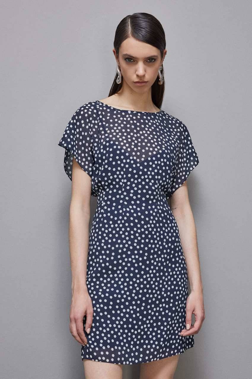 Patrizia Pepe Mini abito fantasia in georgette Negozio