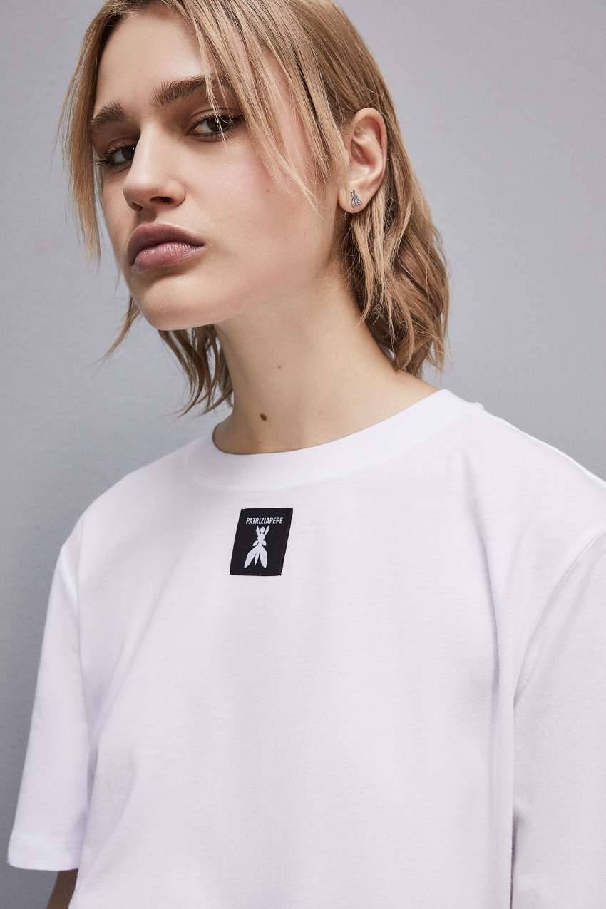 Patrizia Pepe T-shirt in cotone organico Negozi Online