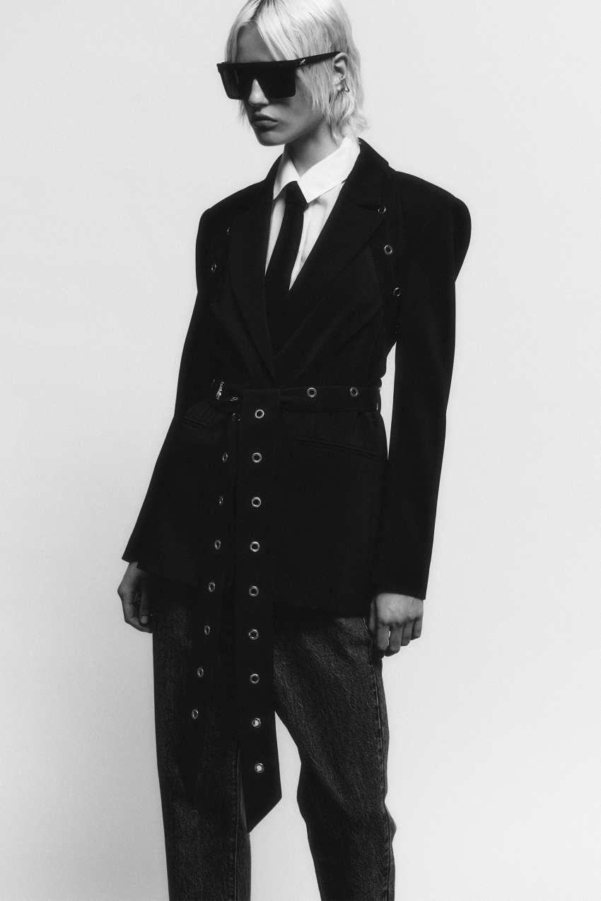 Patrizia Pepe Blazer in crepe taglio maschile Shopping Online