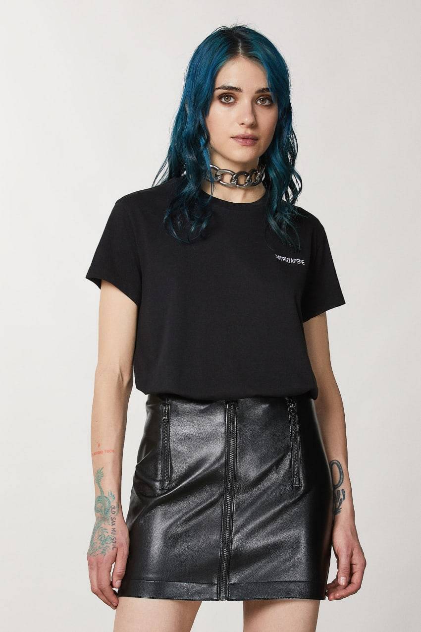 Patrizia Pepe T-shirt a maniche corte in jersey 2025