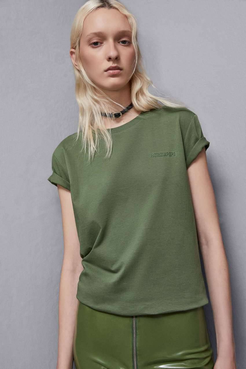 Patrizia Pepe T-shirt a maniche corte in jersey Pezzi Unici