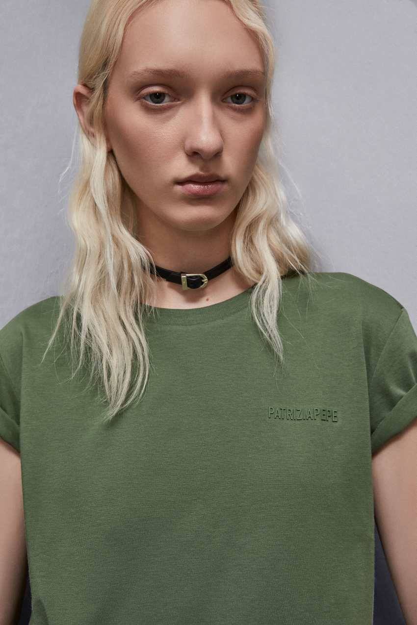 Patrizia Pepe T-shirt a maniche corte in jersey Pezzi Unici