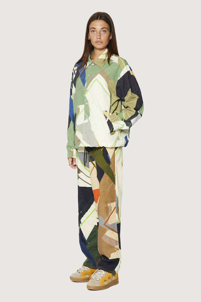 Paura CARA COACH JACKET GREEN CAMO Offerta