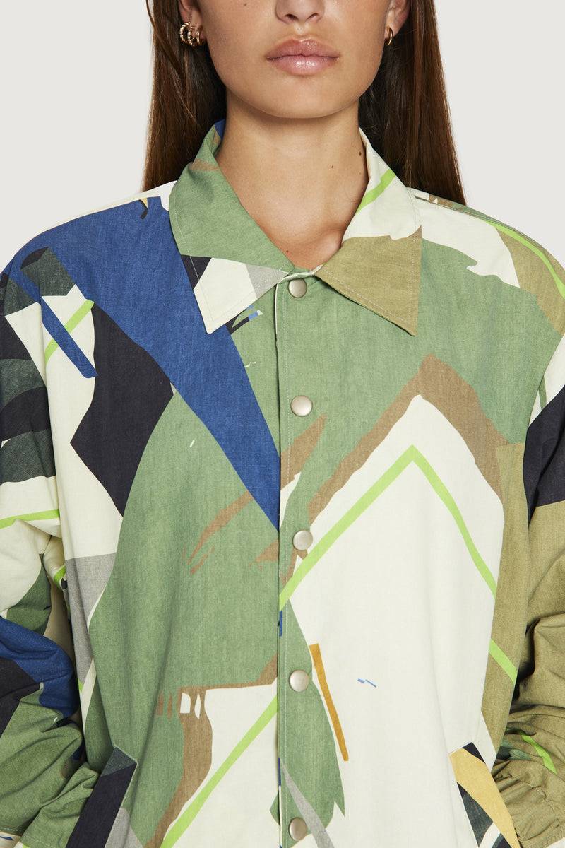 Paura CARA COACH JACKET GREEN CAMO Offerta