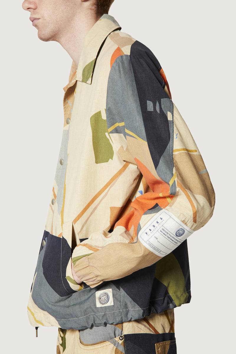 Paura CARA COACH JACKET SAND CAMO Economico