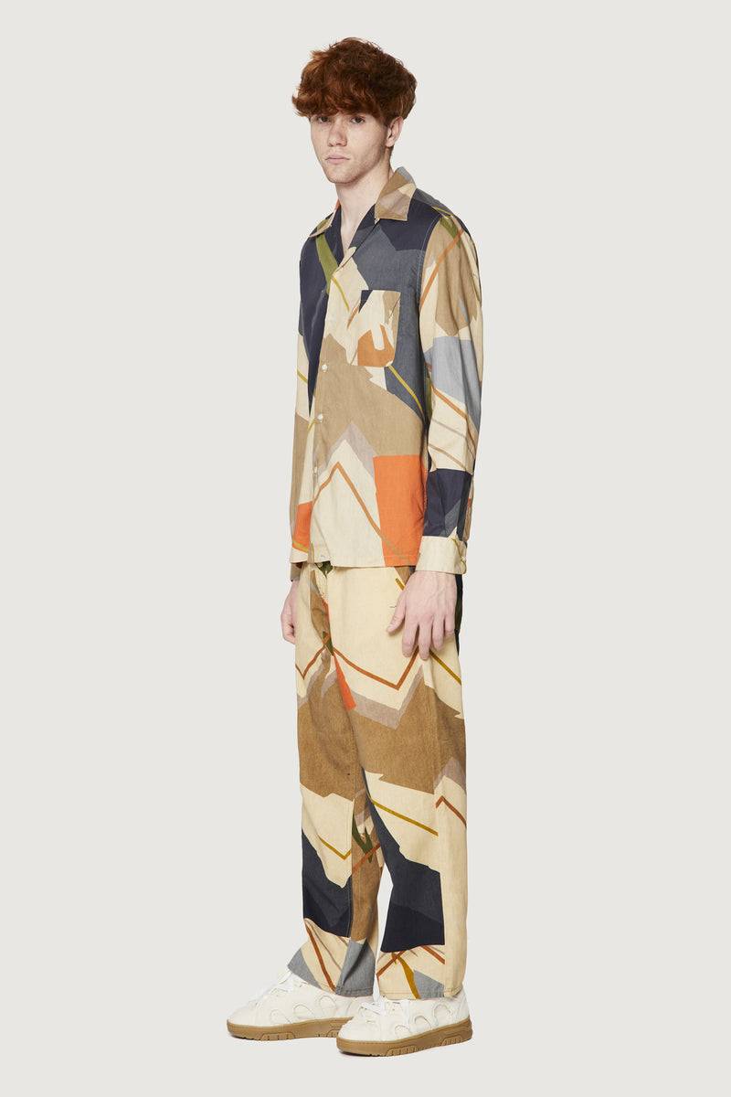 Paura AUSTIN SHIRT SAND CAMO Online