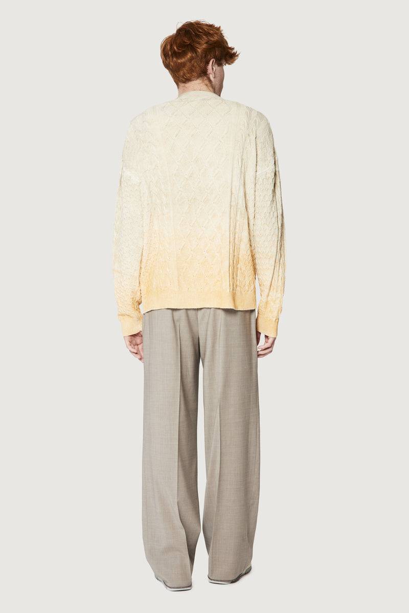 Paura CLARK CARDIGAN CREAM/ORANGE Saldi