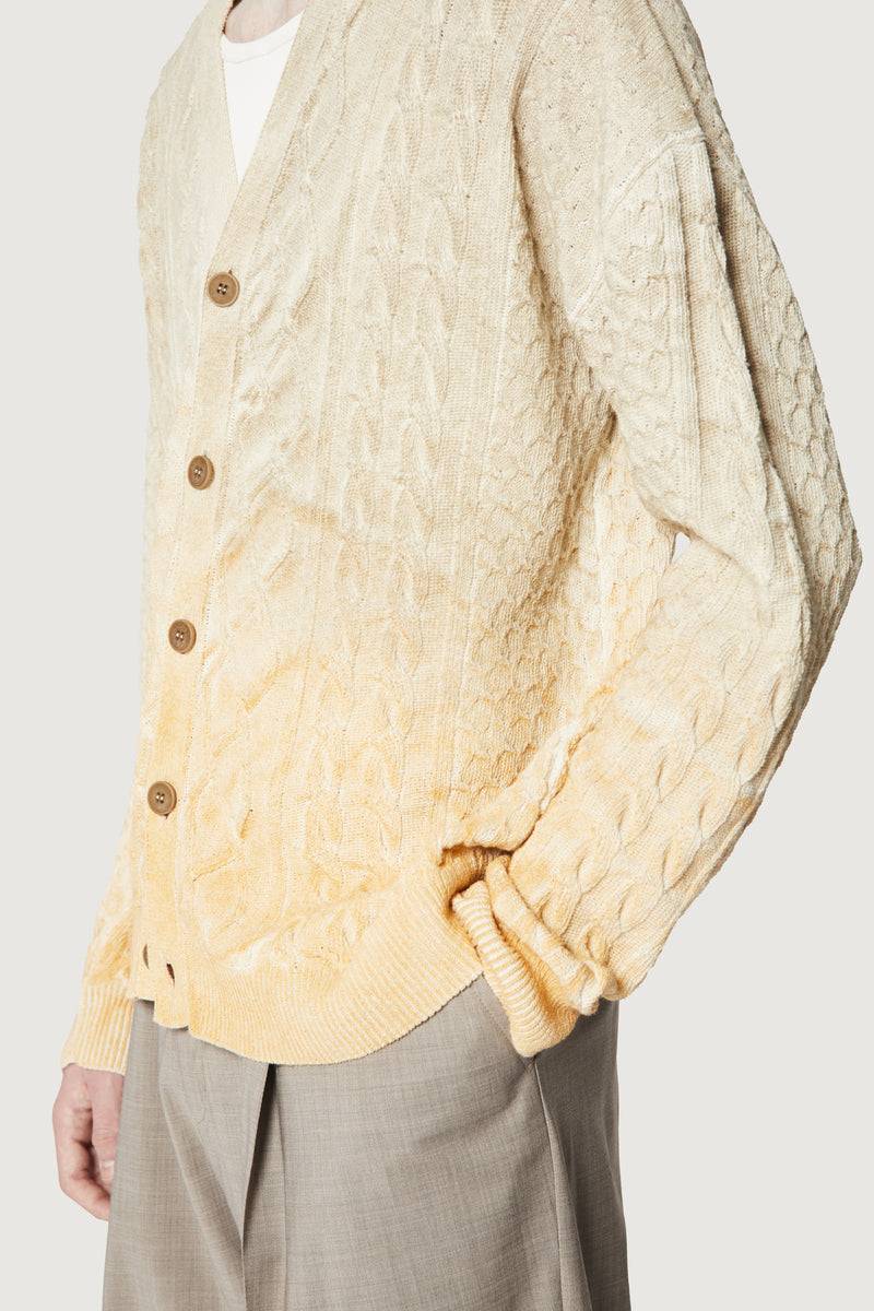 Paura CLARK CARDIGAN CREAM/ORANGE Saldi
