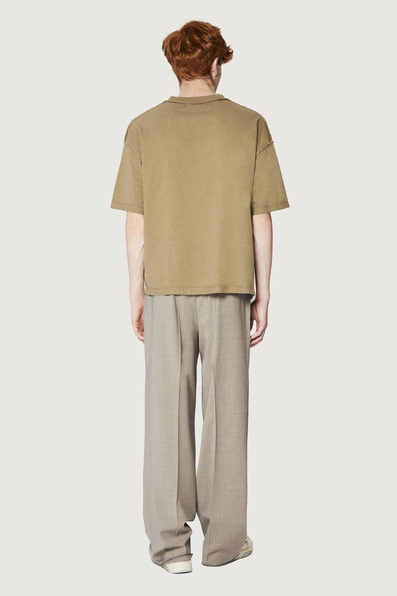 Paura COSTA OVERSIZED T-SHIRT BOLD LOGO MUD Hotsell