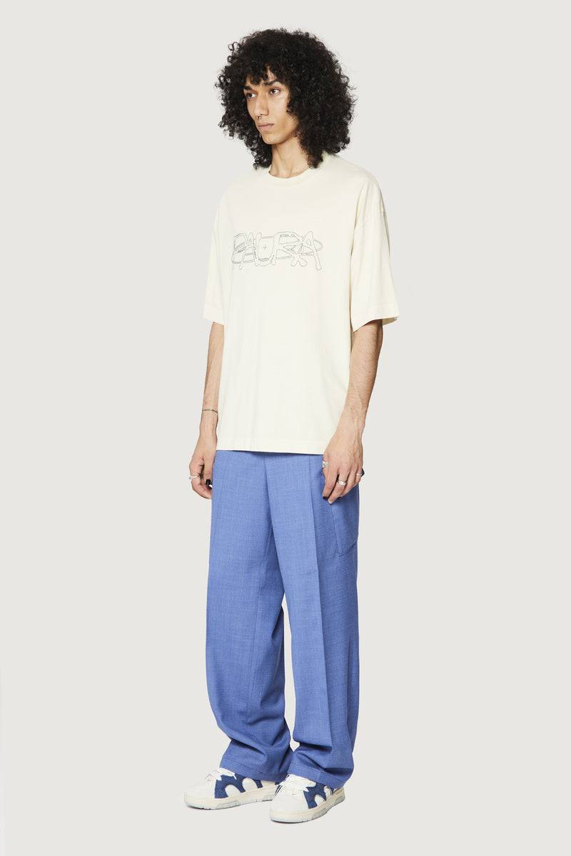 Paura COSTA OVERSIZED T-SHIRT COSMIC LOGO OFF-WHITE Saldi Di Fabbrica