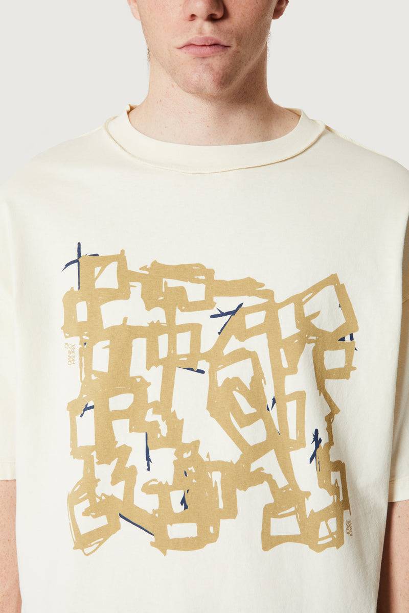 Paura COSTA OVERSIZED T-SHIRT MODULO OFF-WHITE I Più Venduti