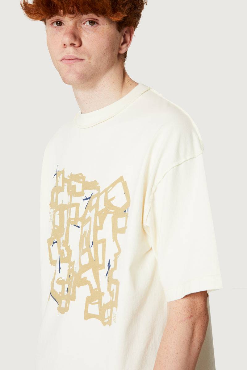 Paura COSTA OVERSIZED T-SHIRT MODULO OFF-WHITE I Più Venduti