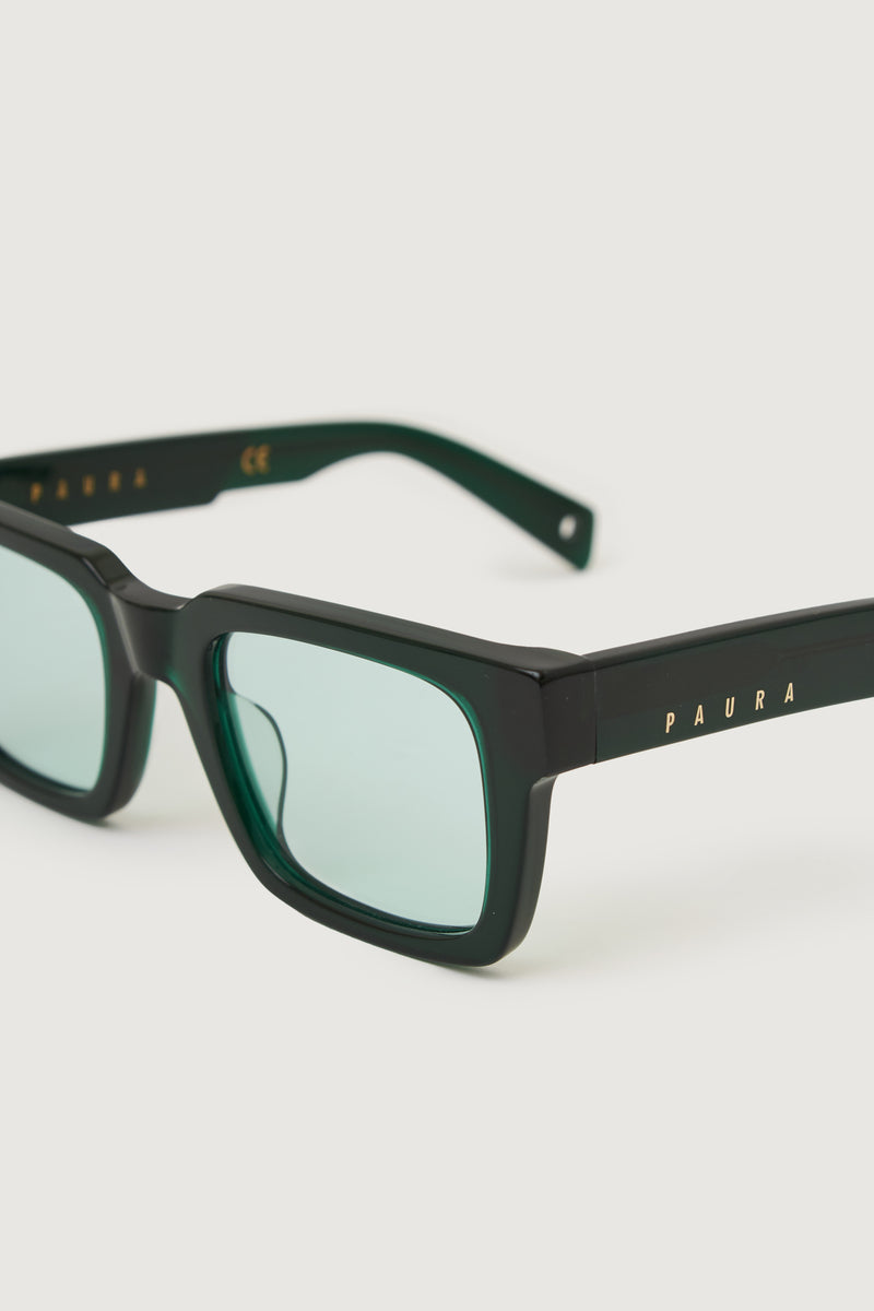 Paura DELIRIO SUNGLASSES BLACK GREEN/CELESTIAL LENS In Saldo