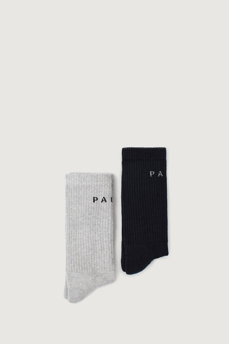 Paura ZEO SOCKS BI-PACK MELANGE GREY/NAVY BLUE Spedizione Gratuita