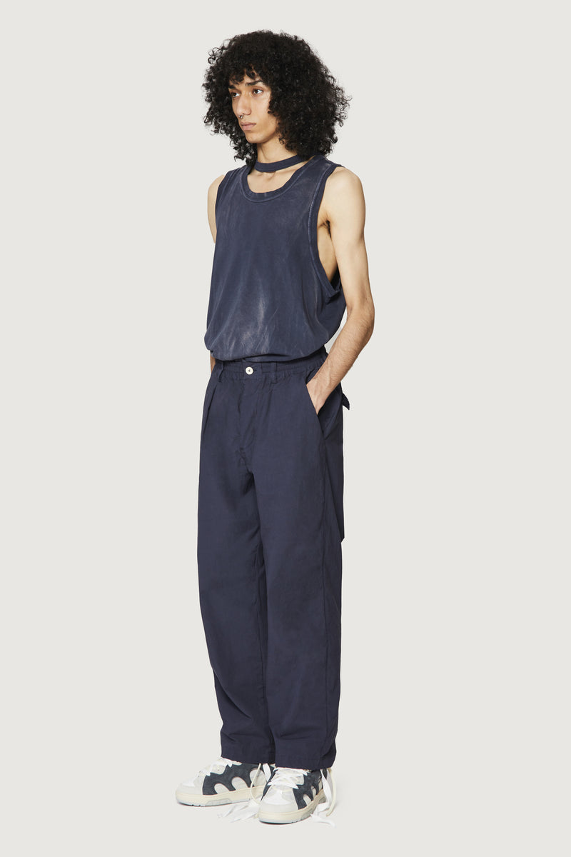 Paura GERARD PENCE PANTS DARK BLUE Fino Al -60%