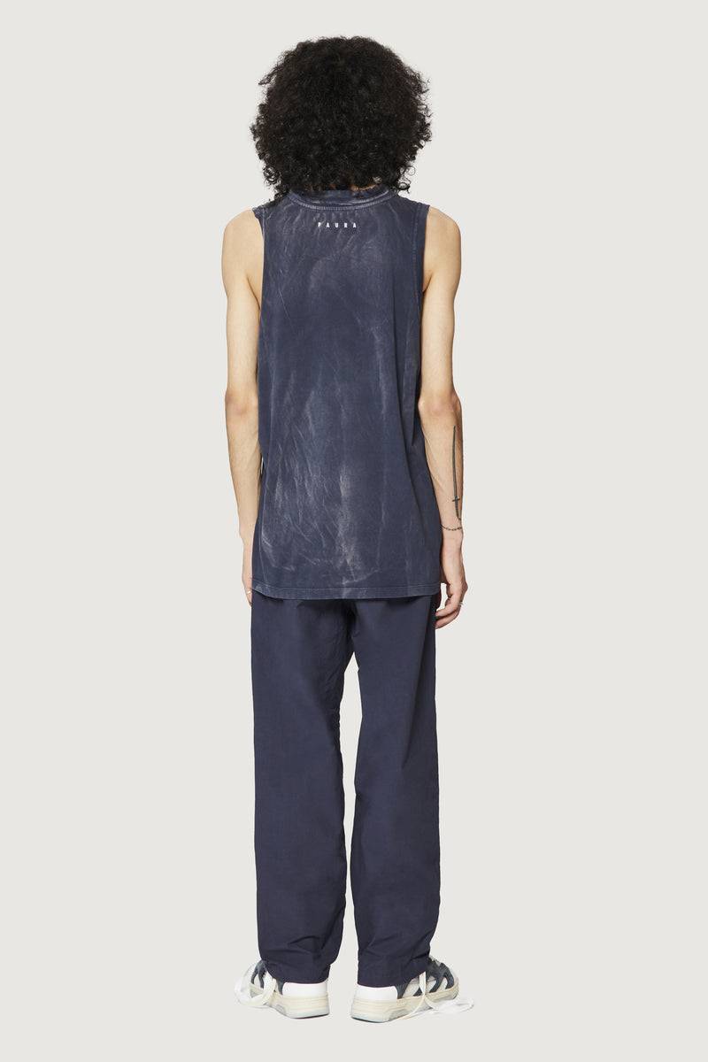 Paura HUGO TANK TOP DARK BLUE Sottocosto