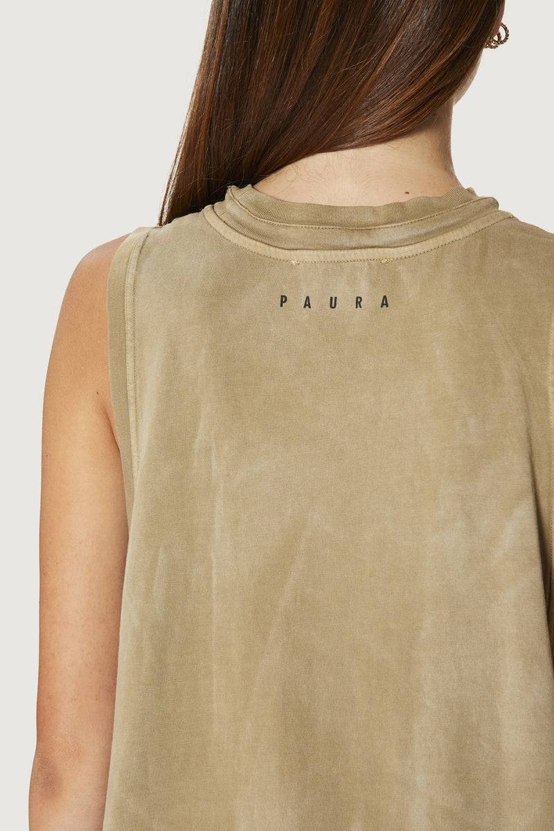 Paura HUGO TANK TOP MUD Convenienza