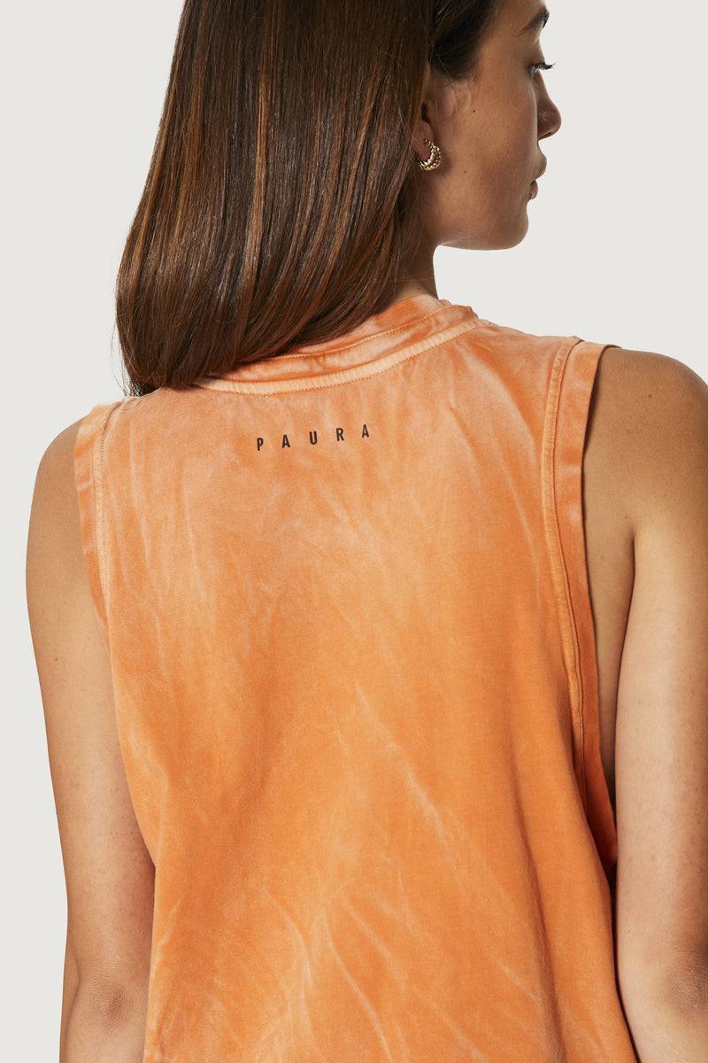 Paura HUGO TANK TOP ORANGE Novità