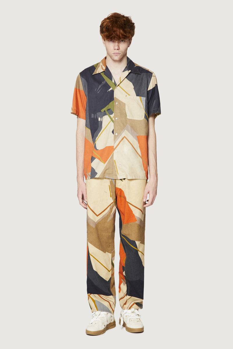 Paura JEREMY BOWLING SHIRT SAND CAMO Offerta