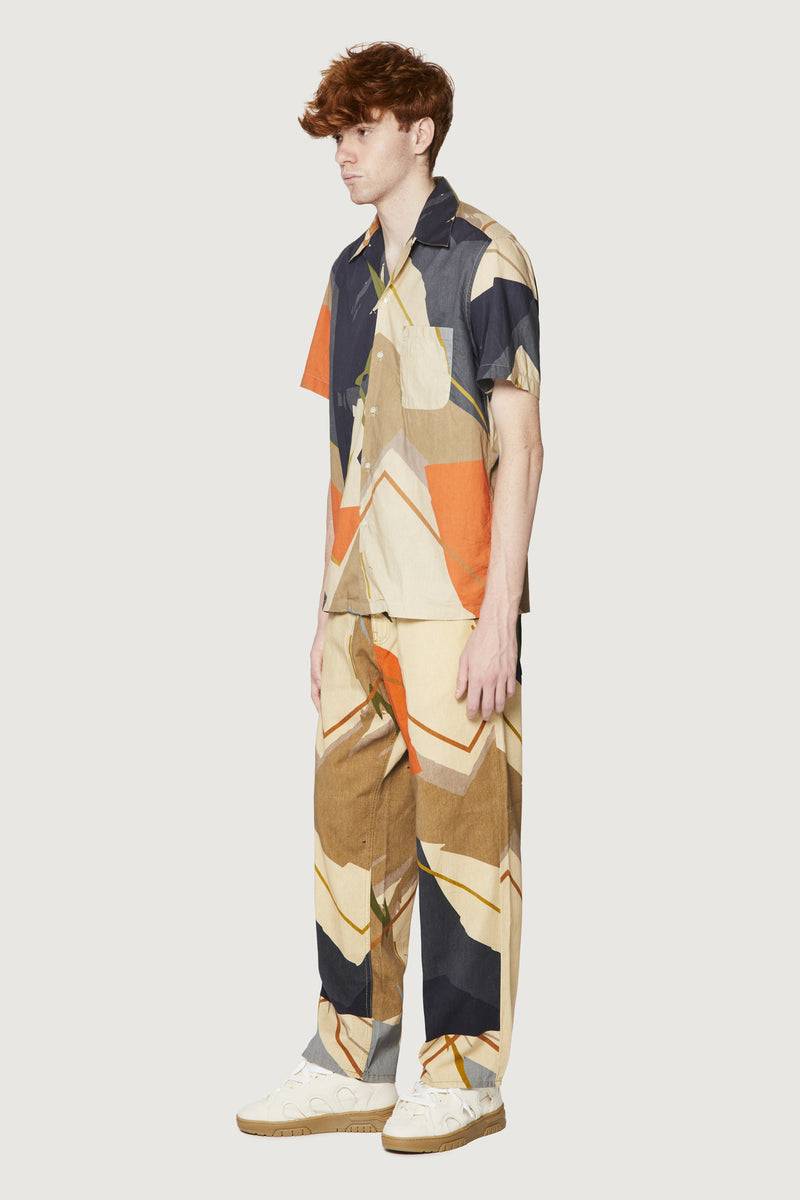 Paura JEREMY BOWLING SHIRT SAND CAMO Offerta