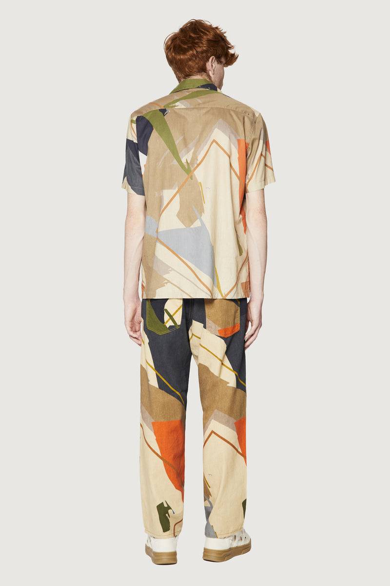 Paura JEREMY BOWLING SHIRT SAND CAMO Offerta