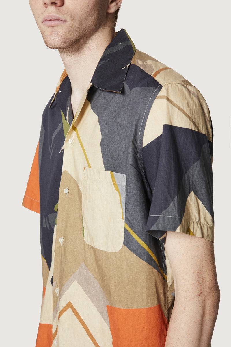 Paura JEREMY BOWLING SHIRT SAND CAMO Offerta
