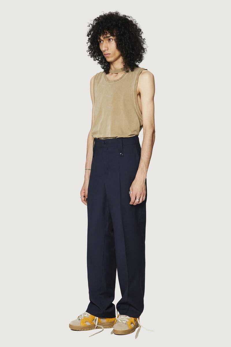 Paura KYROS CLASSIC PANTS DARK BLUE Negozio