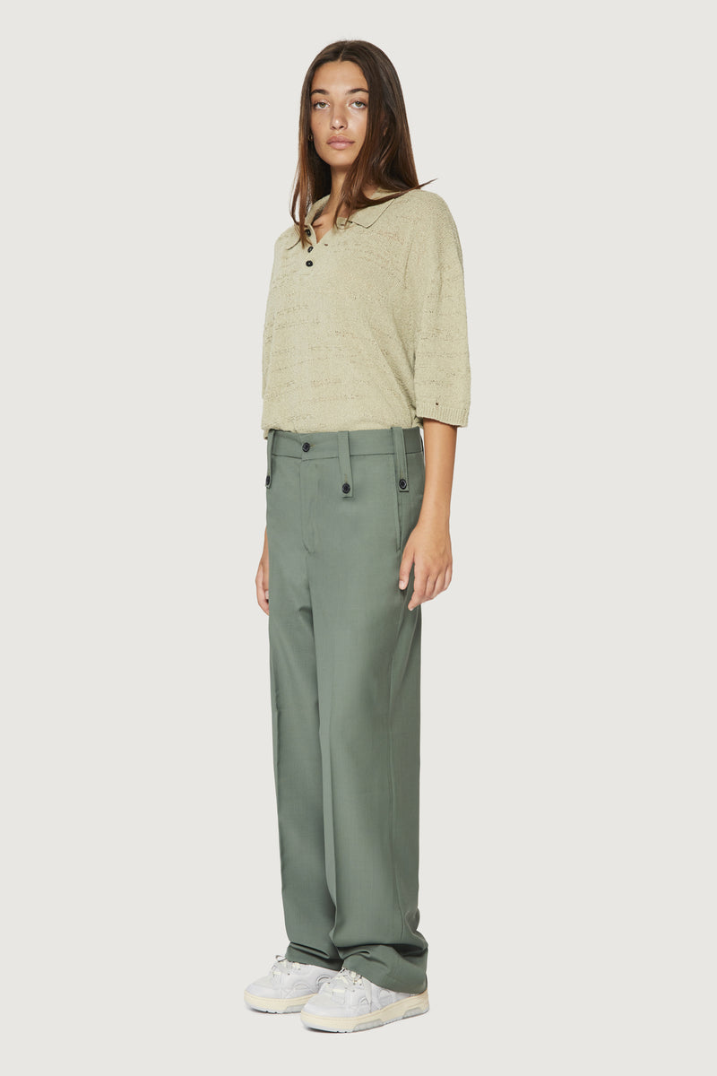 Paura KYROS CLASSIC PANTS SAGE Nuova