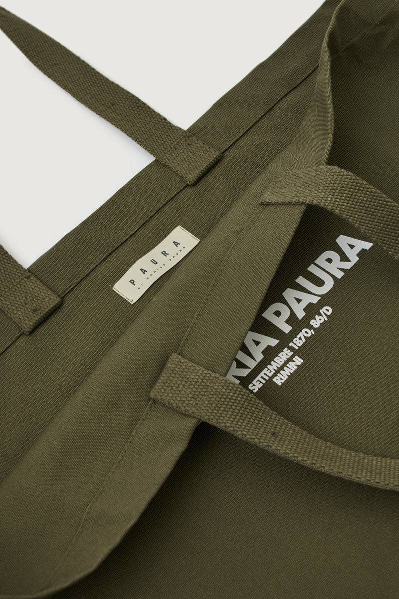 Paura NORA TOTE BAG MILITARY GREEN 2025