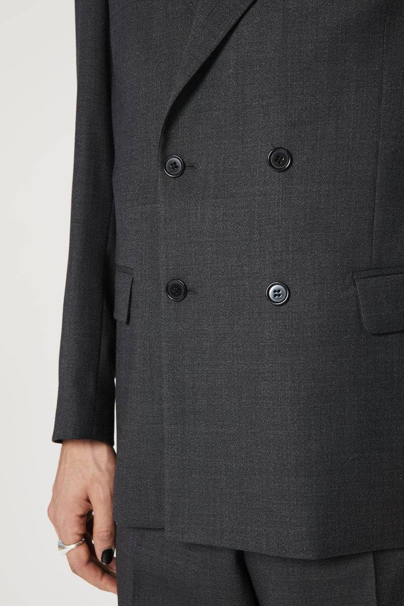 Paura THOM DOUBLEBREASTED SUIT JACKET BLACK Prezzo Ridotto
