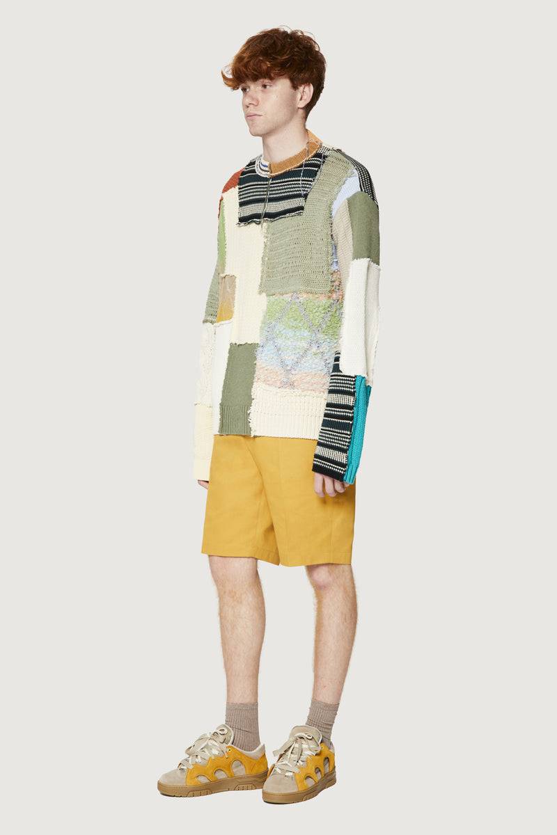 Paura UTOPIA PATCHWORK SWEATER MULTICOLOR Novità