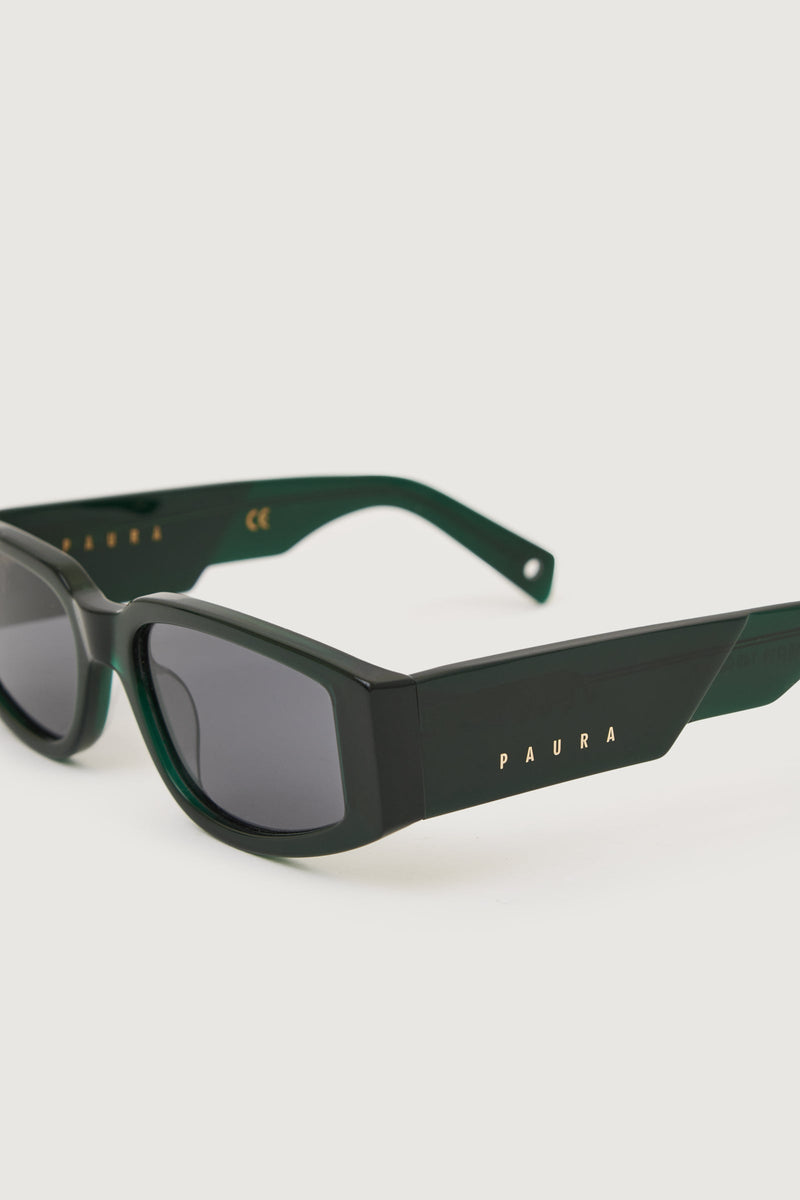 Paura VEGAS SUNGLASSES BLACK GREEN/GREY LENS Presa