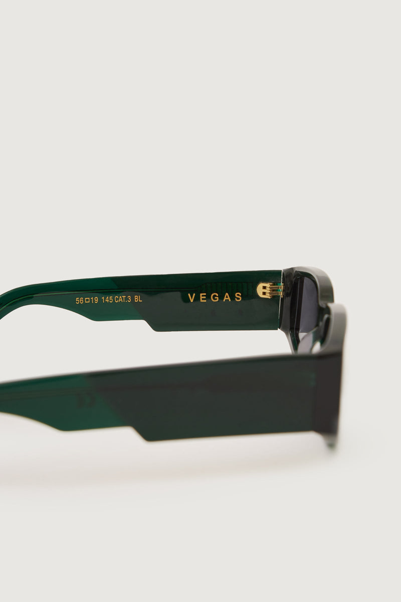 Paura VEGAS SUNGLASSES BLACK GREEN/GREY LENS Presa