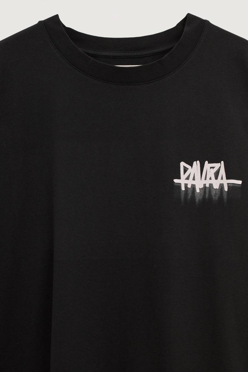 Paura YANNIS OVERSIZED T-SHIRT BLACK Outlet