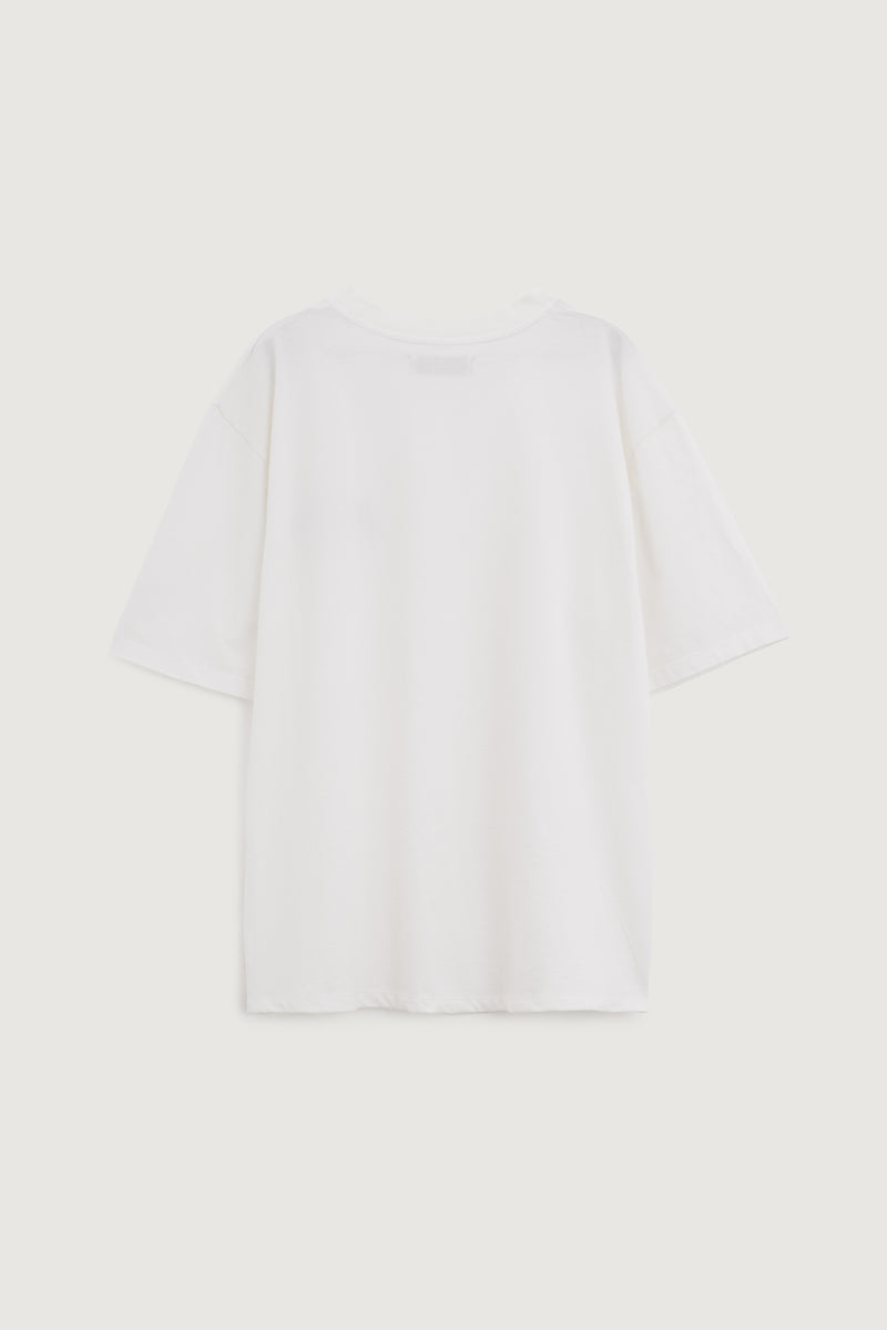 Paura YANNIS OVERSIZED T-SHIRT PAURA OFF WHITE In Vendita