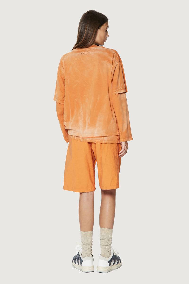 Paura ZENO DOUBLE LAYER LONGSLEEVE ORANGE Offerte