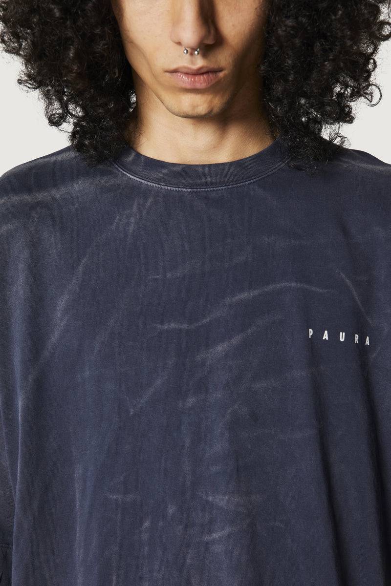 Paura SAID OVERSIZED T-SHIRT DARK BLUE Vendita Calda