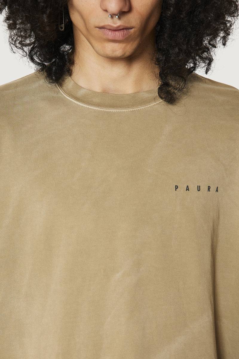 Paura SAID OVERSIZED T-SHIRT MUD Vendita Economica