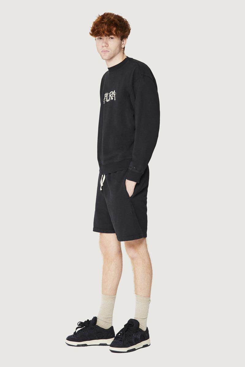 Paura SAMUEL CREWNECK SWEATSHIRT COSMIC LOGO BLACK I Più Venduti