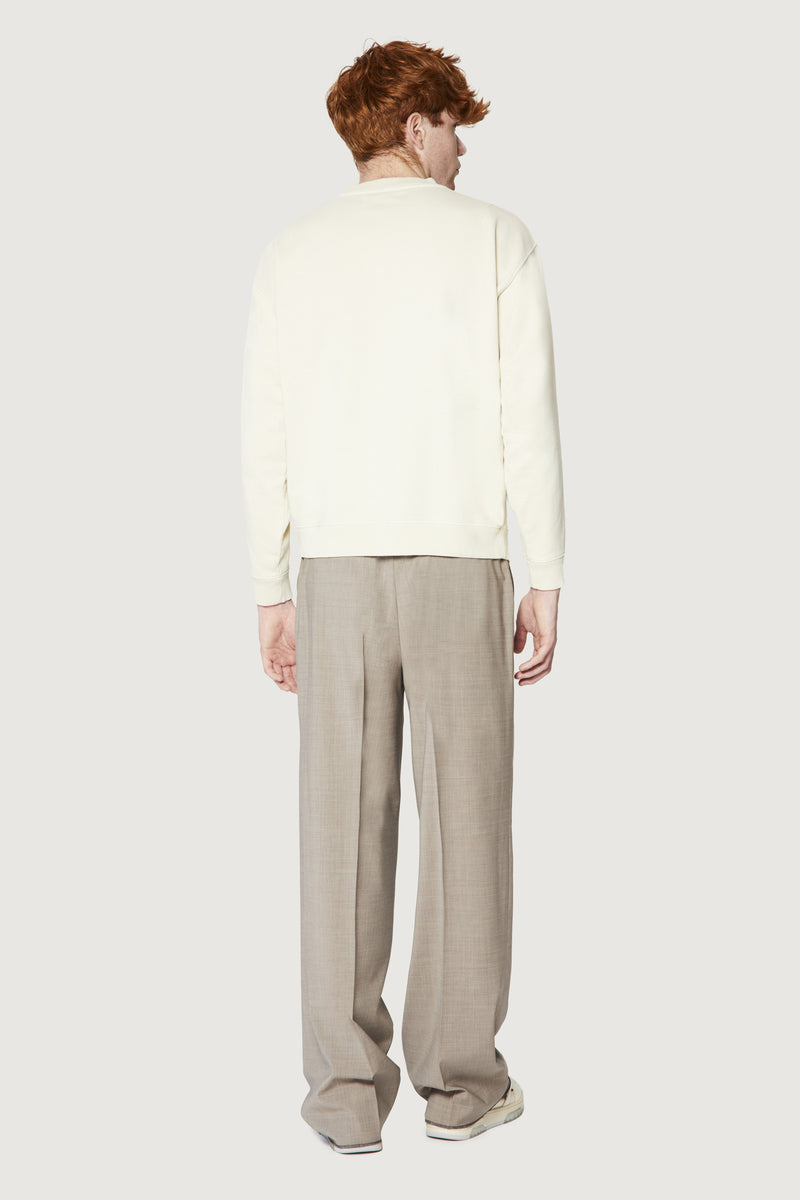 Paura SAMUEL CREWNECK SWEATSHIRT COSMIC LOGO OFF-WHITE Vendite Flash