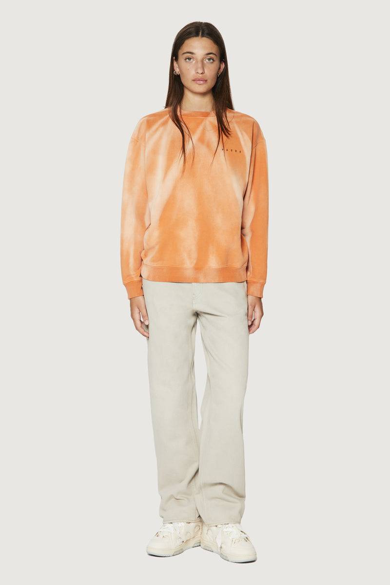 Paura SAMUEL CREWNECK SWEATSHIRT ORANGE Nuova