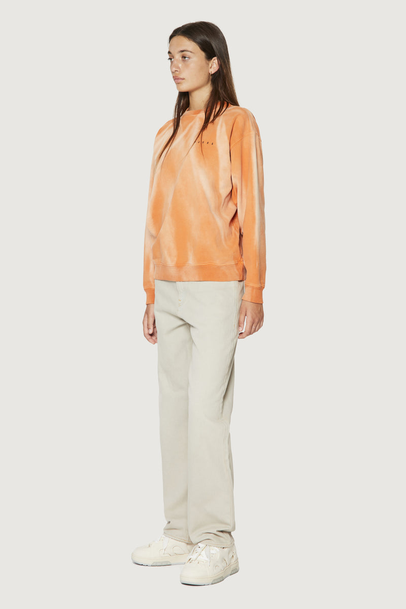 Paura SAMUEL CREWNECK SWEATSHIRT ORANGE Nuova
