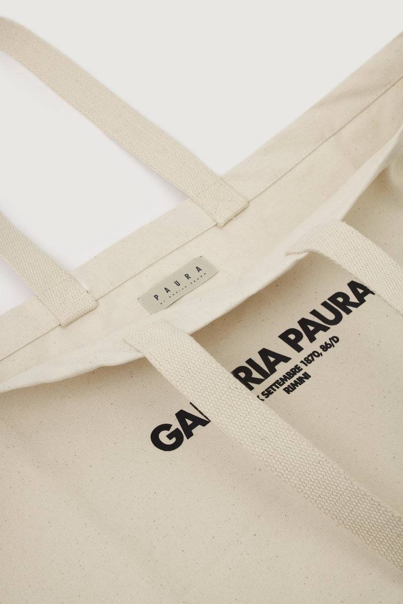 Paura NORA TOTE BAG OFF WHITE Qualità