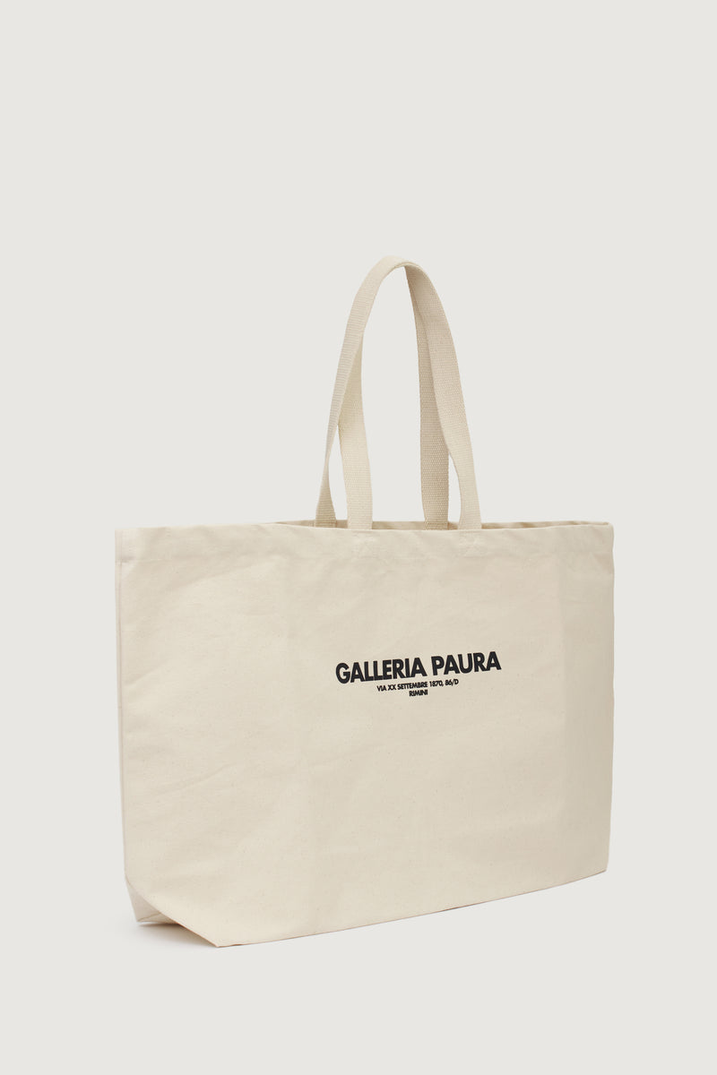 Paura NORA TOTE BAG OFF WHITE Qualità