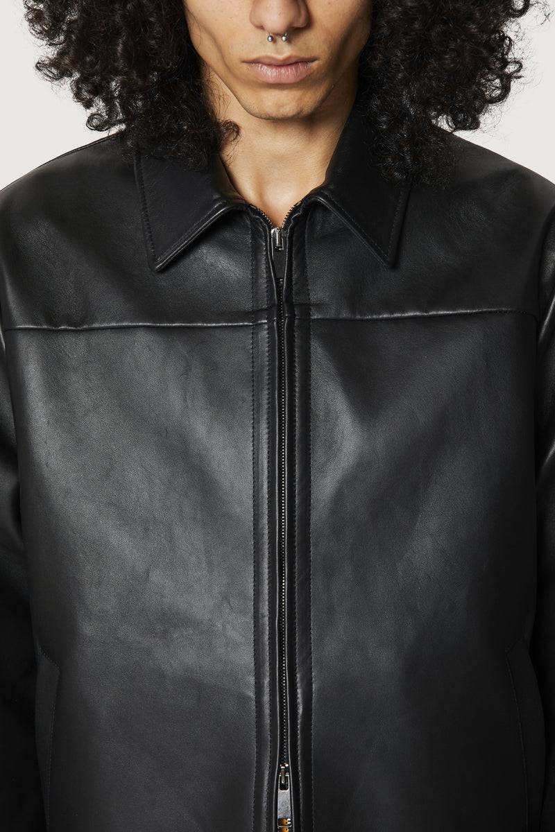 Paura RAFA LEATHER JACKET BLACK Online Outlet
